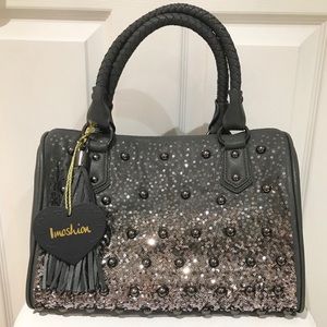 NEW Imoshion Gray Sequins Handbag
